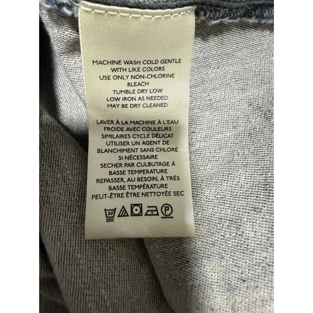 Free People We The Free Baby Blues Summit Shirt Blue As Header Women's Size‎ XS